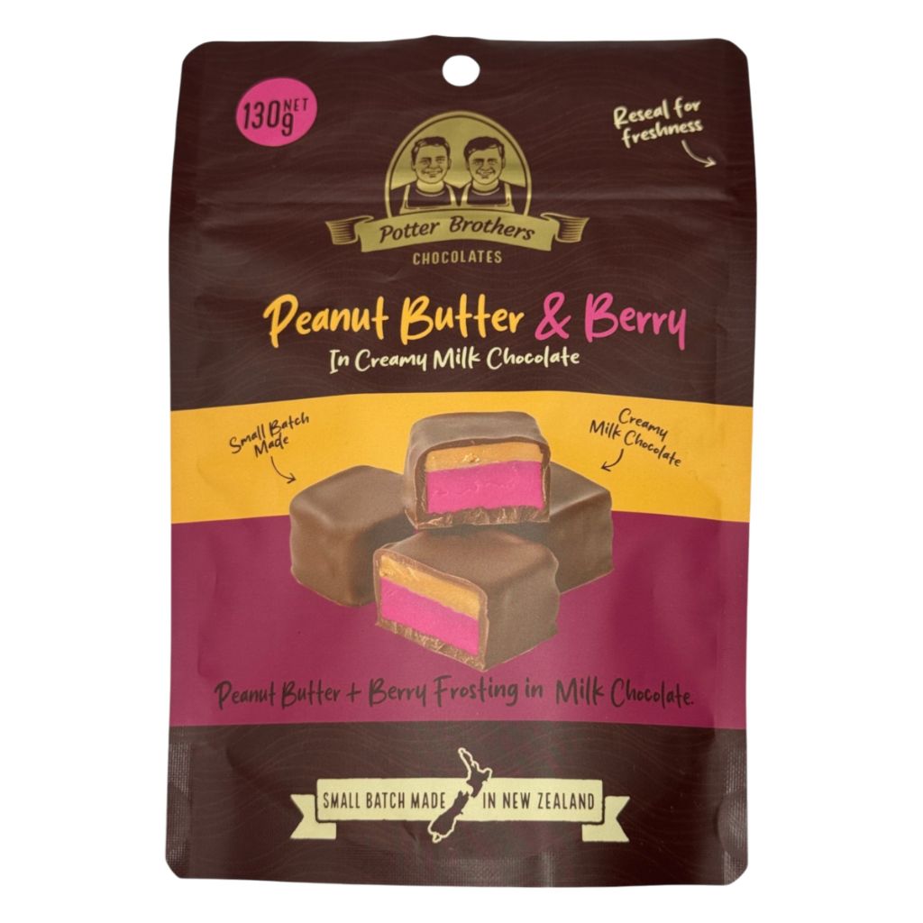 Potter Brothers 130g - Peanut Butter & Berry x 10ct