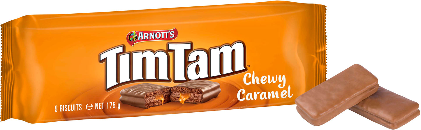 Arnotts Tim Tam Chewy Caramel 175g x 24ct