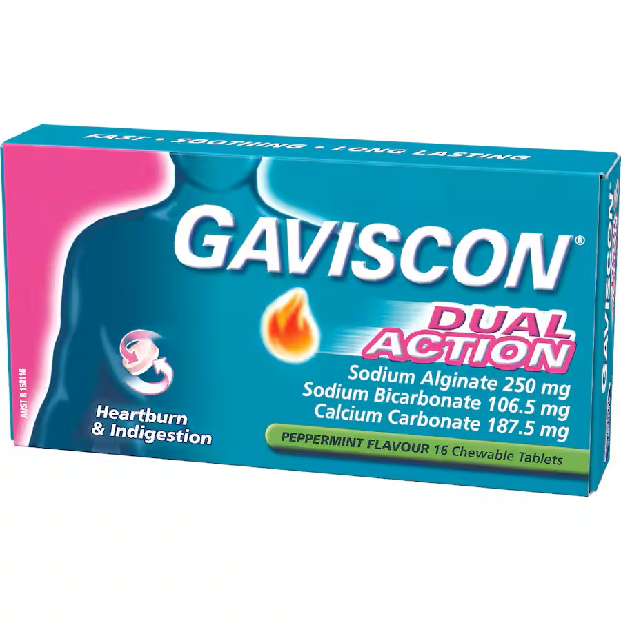 Gaviscon Dual Action Peppermint Tabs