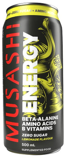 Musashi Energy 500ml - Lemonade x 12ct