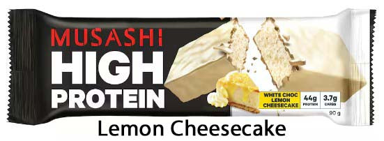 Musashi High Protein White Choc Lemon Cheesecake - 90g x 12ct