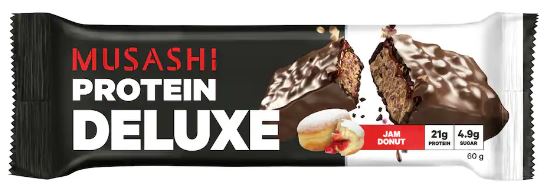 Musashi Protein Bar 60g - Jam Donut x 12ct