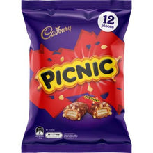 Cadbury Sharepack Picnic - 12 bags per box - 12 bars per bag
