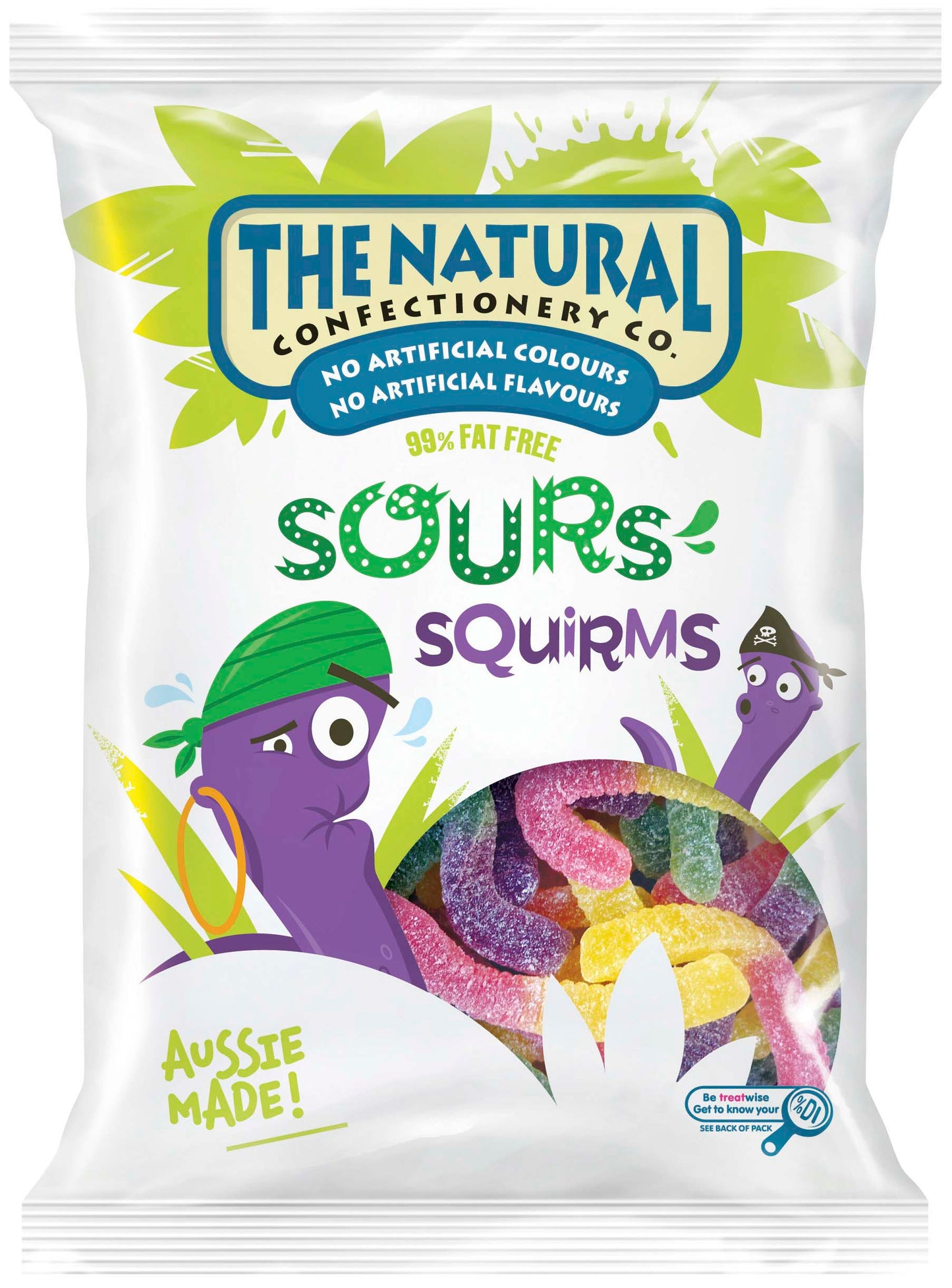 TNCC Sour Squirms Family Bag 220g x 16ct