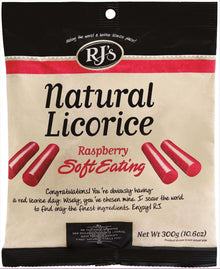 RJ's Natural Lic Rasp Soft Eating 300g FAMILY BAG x 12ct