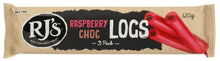 RJ's LOGS - Triples Raspberry Choc Logs 120g x 10ct