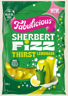RJ's Fabulicious Sherbet Fizz Lemonade FAMILY BAG  200g x 12ct