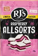 RJ's Raspberry Allsorts 220g FAMILY BAG x 12ct