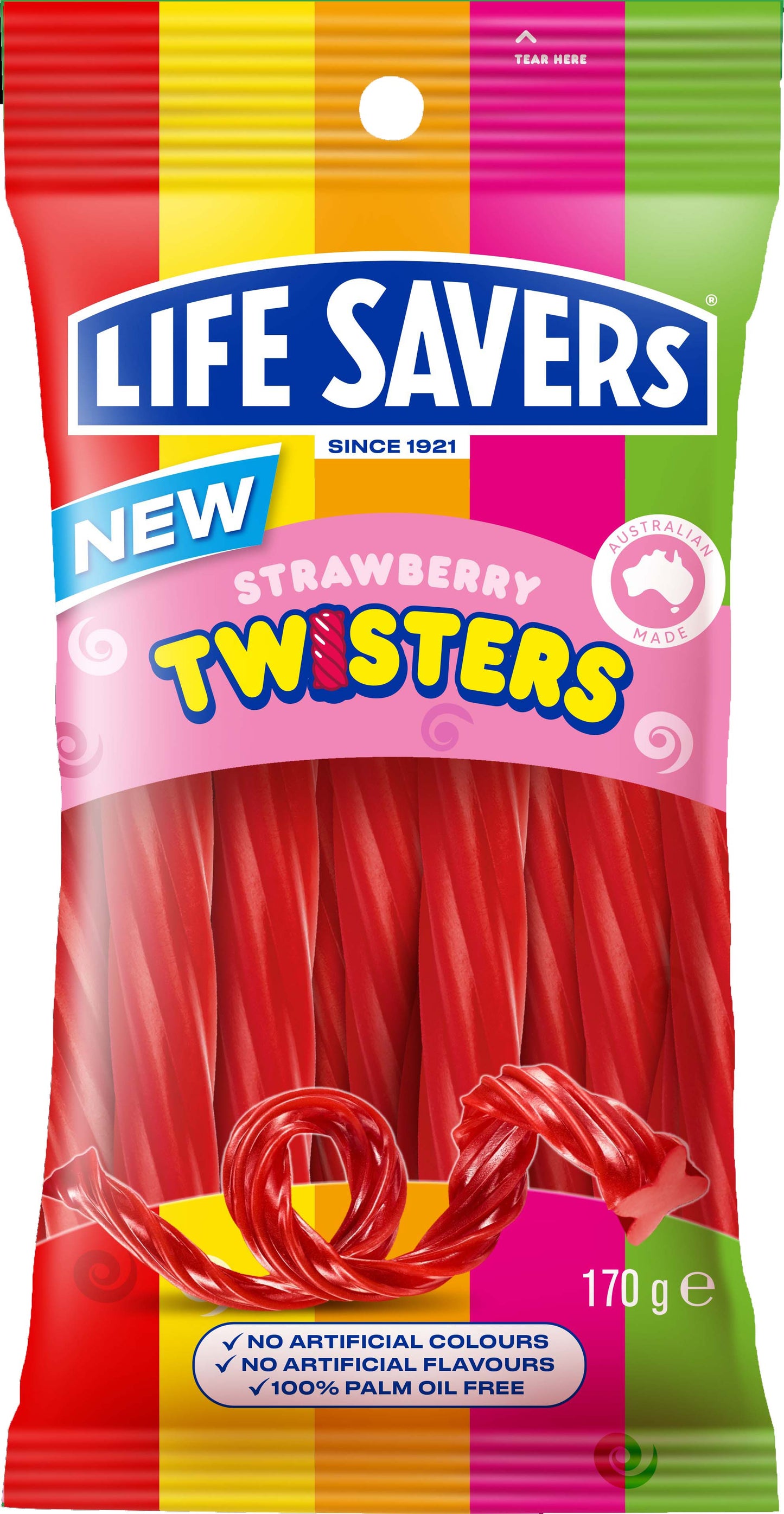 Life Savers Twisters Strawberry 205g x 12ct