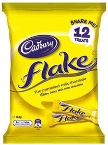 Cadbury Sharepack Flake - 12 bags per box - 12 bars per bag