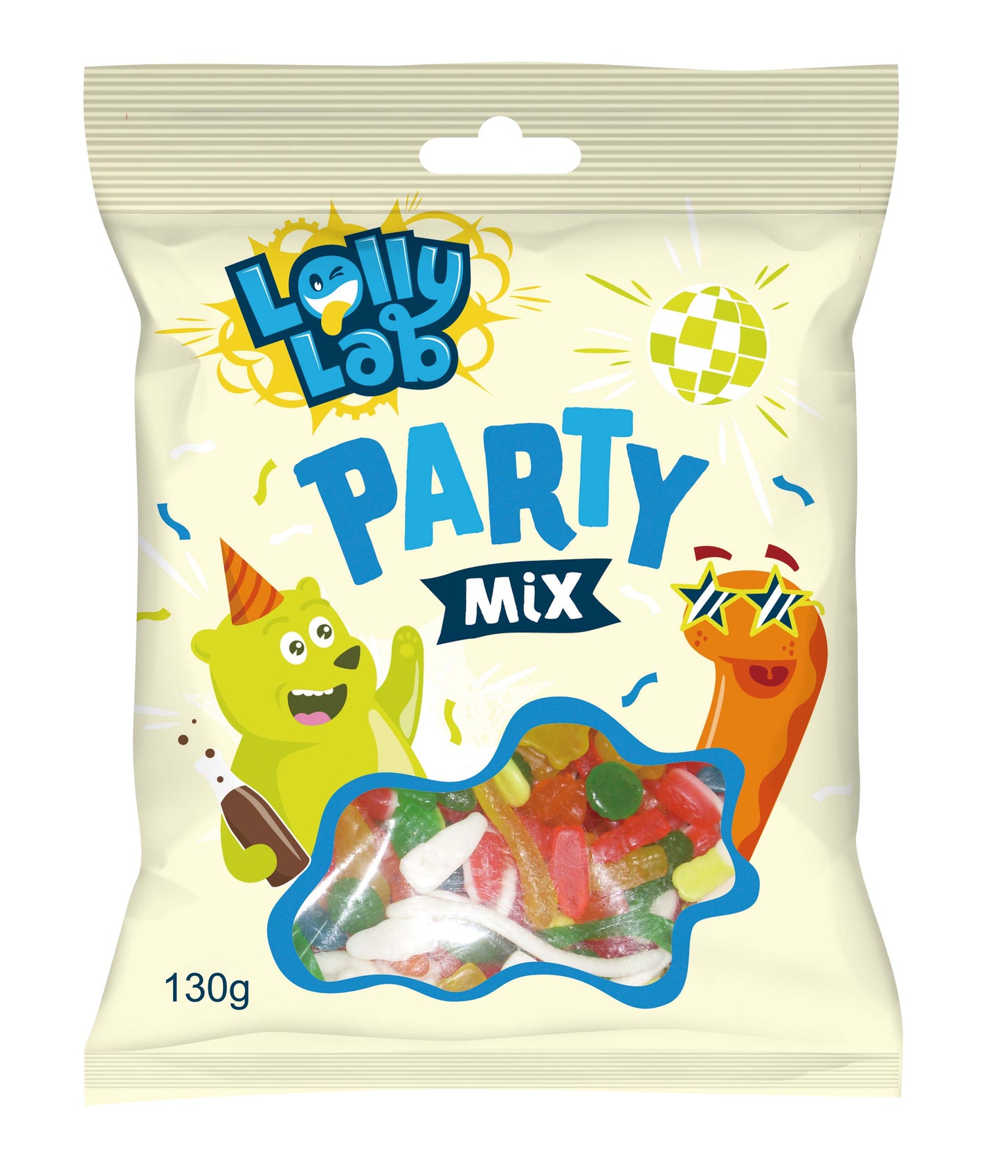 Lolly Lab 130g Party Mix x 24ct