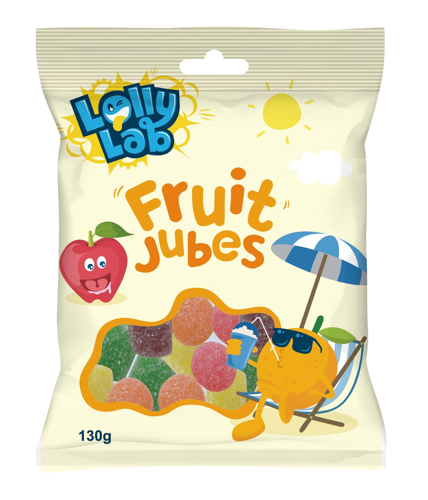 Lolly Lab 130g Fruit Jubes x 24ct
