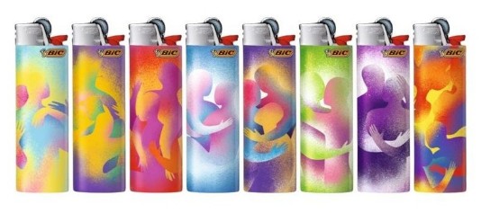 Bic Lighters Printed  - Love x 50ct