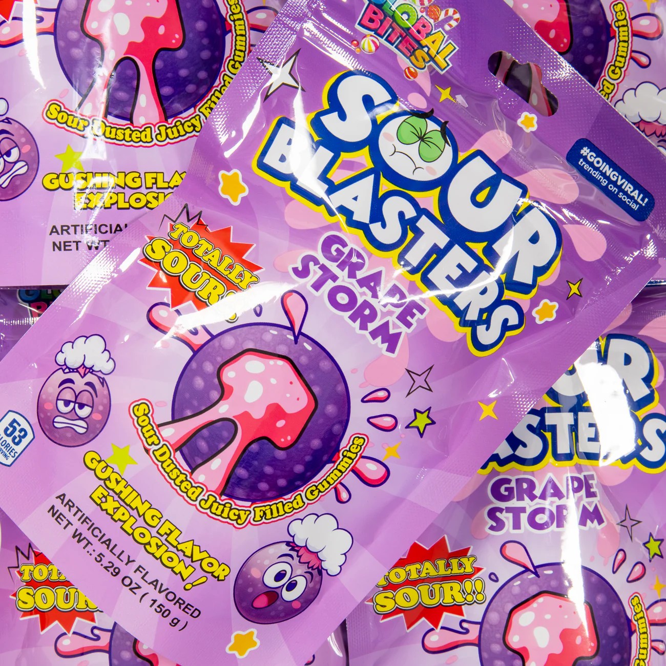 Sour Blasters - Grape Storm - 150g x 24ct