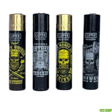 Clipper Lighter - Driving Skulls x 48ct