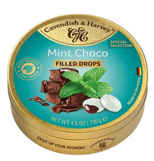 C&H Mint Choc Drops Tin 130g x12ct