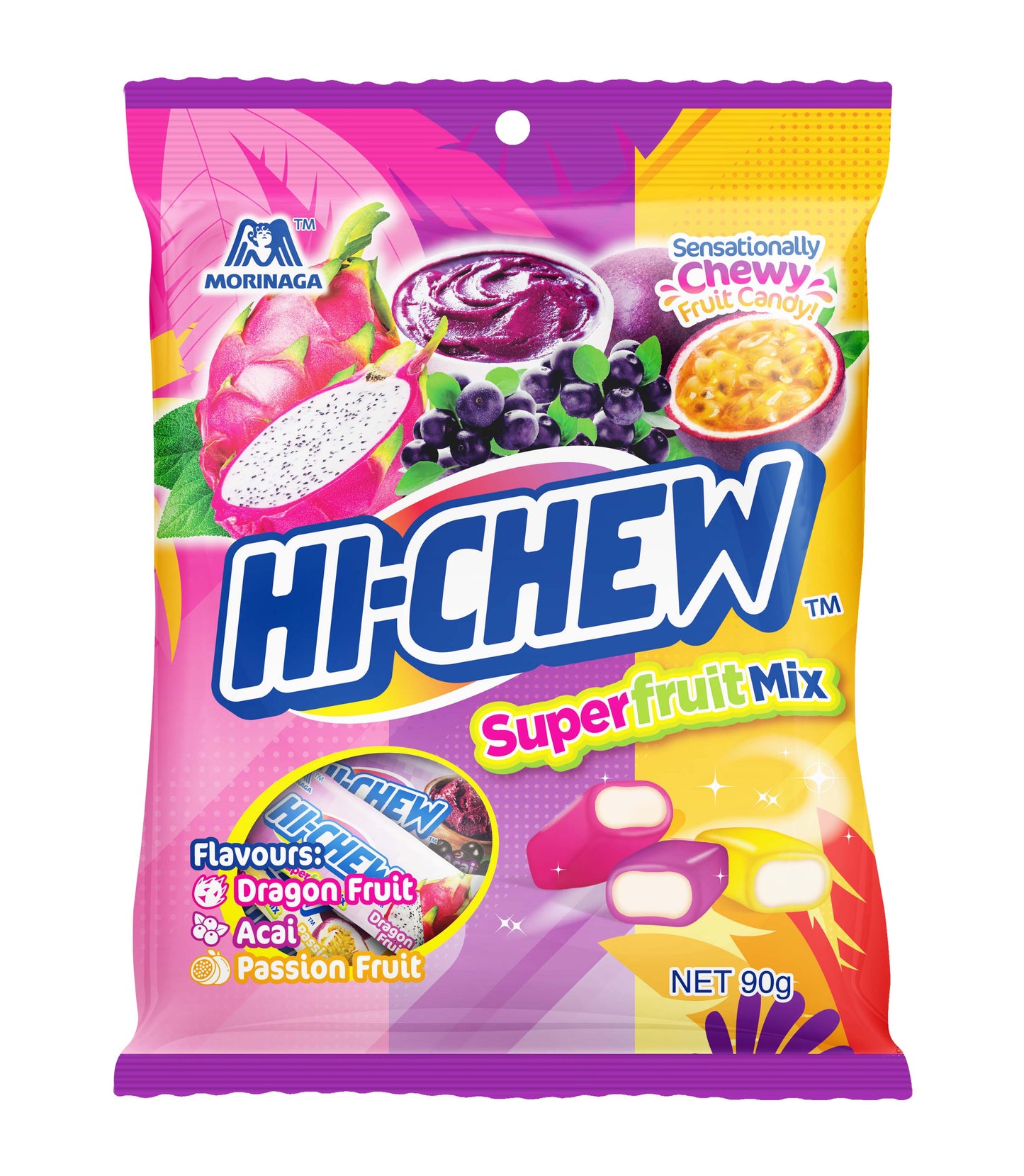 Hi-Chew Bag Superfruit Mix 90g x 18ct