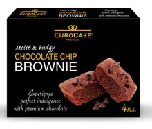 Eurocake Choc Chip Brownie 4 pack x 12ct