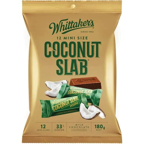 Whittakers Mini Papa Kokonati 180g x12ct