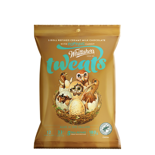 Whittakers Mini Slab - Tweats Popping Candy 180g x12ct