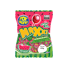 Pop Mania Maxxi Lollipop 28g - Watermelon x 48ct
