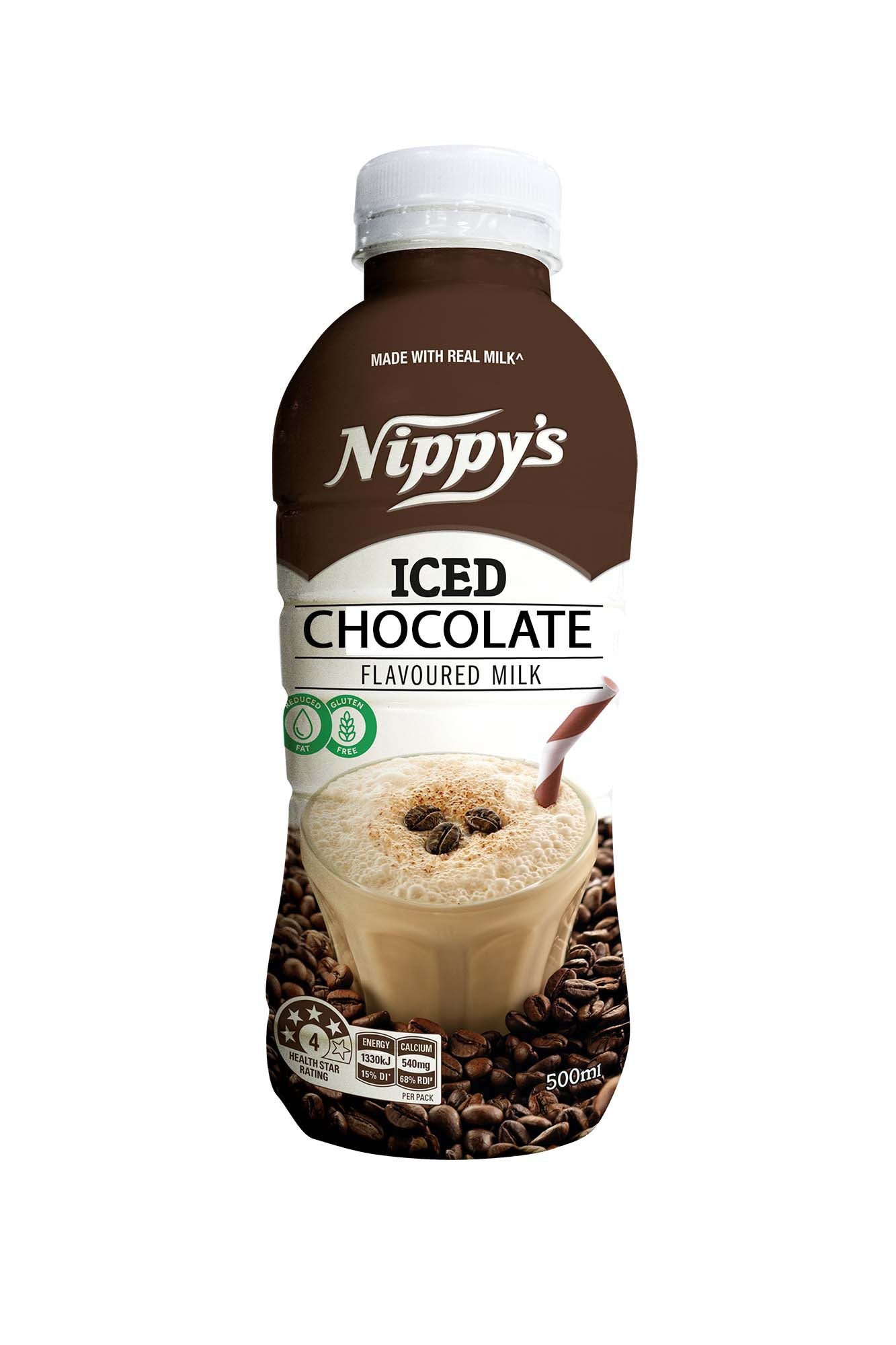 Nippys 500ml Ice Choc BOTTLE x 12ct