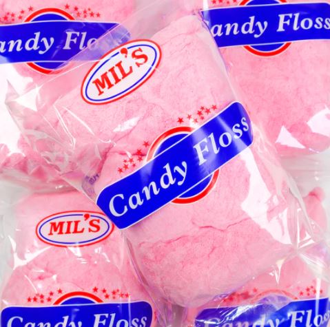 Candy Floss - MILS - PINK 100g x 18ct