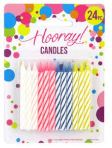 Candles - Spiral x 24ct