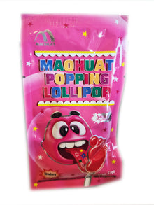 Popping Candy With Lollipop - Strawberry 18g x20ct