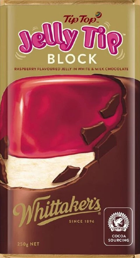 Whittakers Blocks 250g Jelly Tip x 12ct