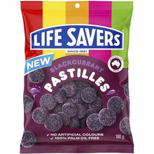RJ's Life Savers Blackcurrent Pastilles 180g x 20ct