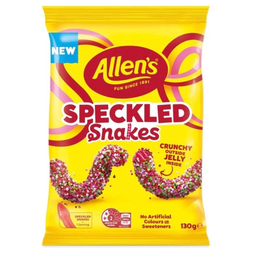 Allens Speckled Snakes 130g x 10ct