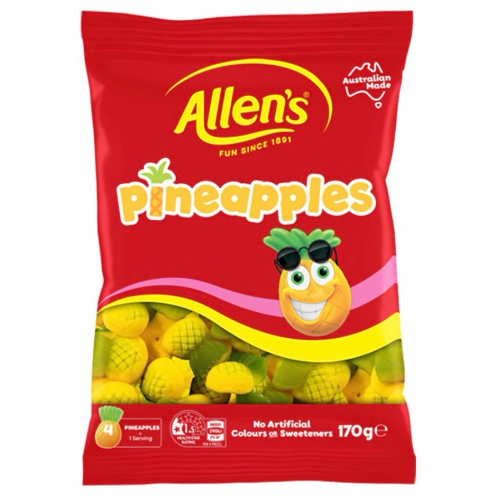 Allens Pineapples 170g x 12ct