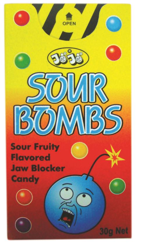 Jojo Sour Bombs Assorted 30g x 12ct