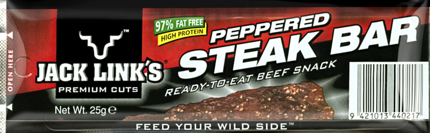 Jack Links Steak Bar Peppered 25g x 12ct