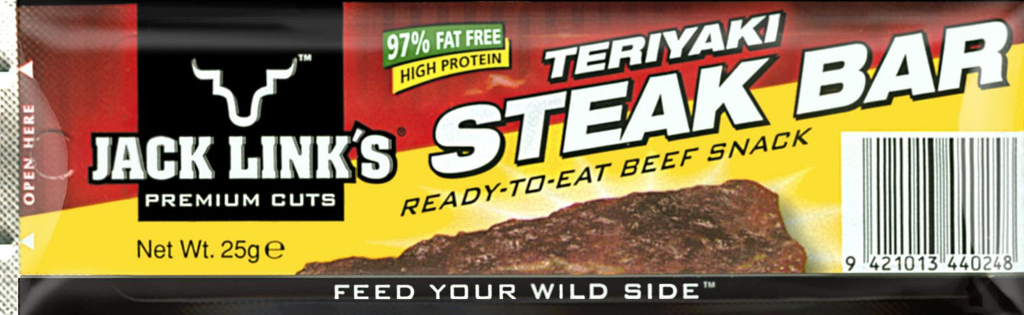 Jack Links Steak Bar Teriyaki 25g x 12ct