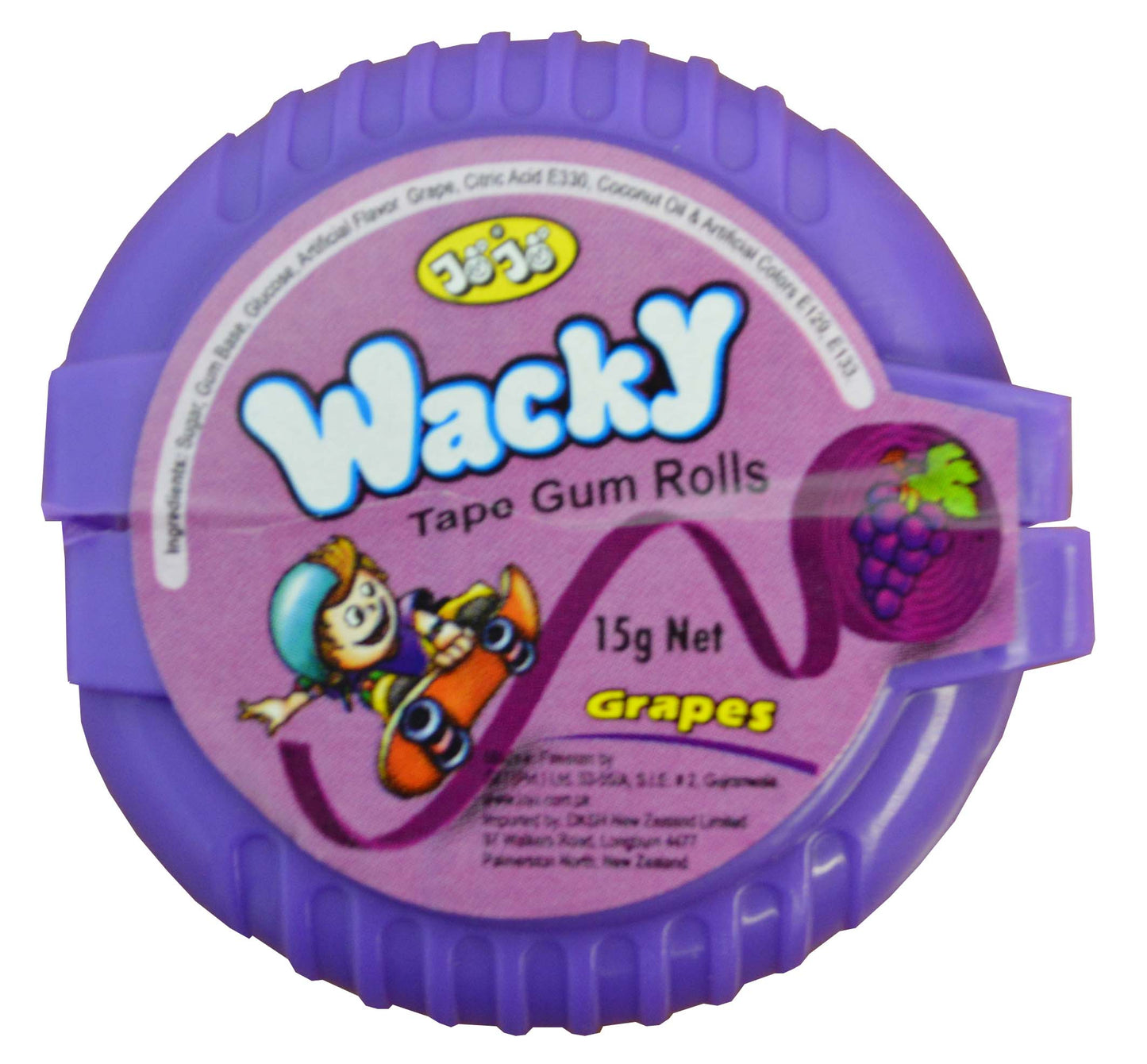 Jojo Wacky Rolls Grape Gum x 36ct