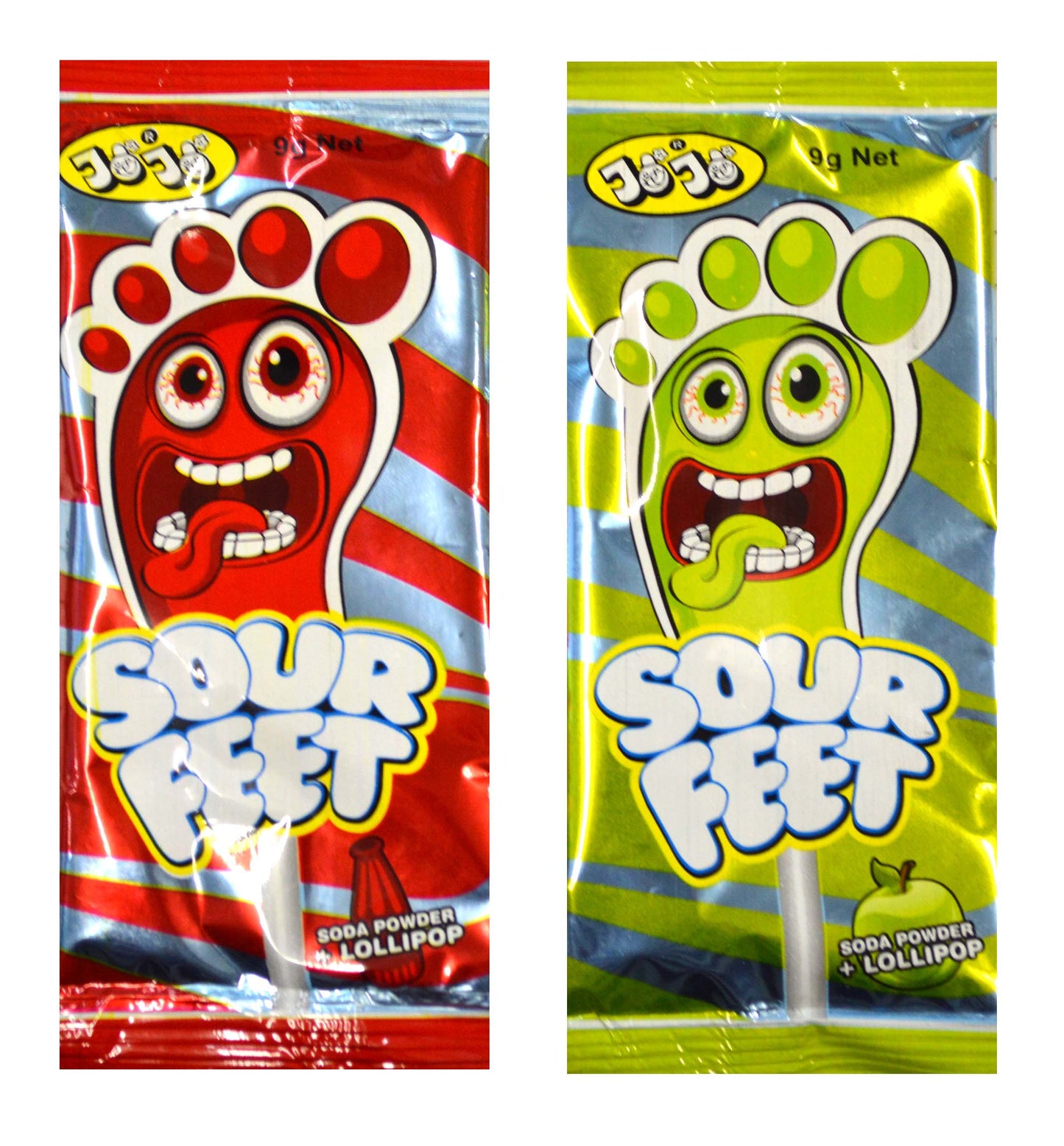 Jojo Assorted Sour Feet 9g x 24ct