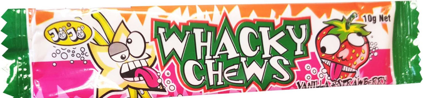 Whacky Chews Vanilla and Strawberry 10g x 60ct