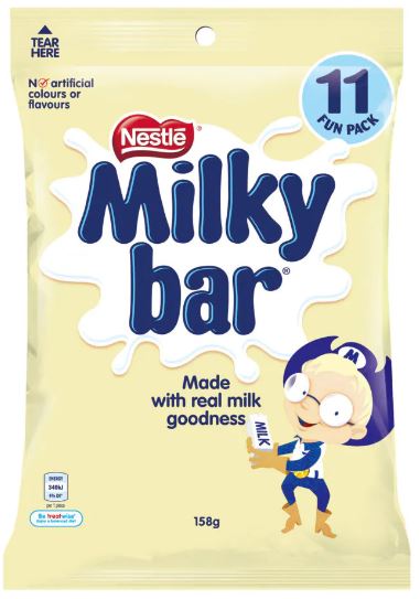 Sharepack - Milky Bar - 11 bars in bag  12 bags per box