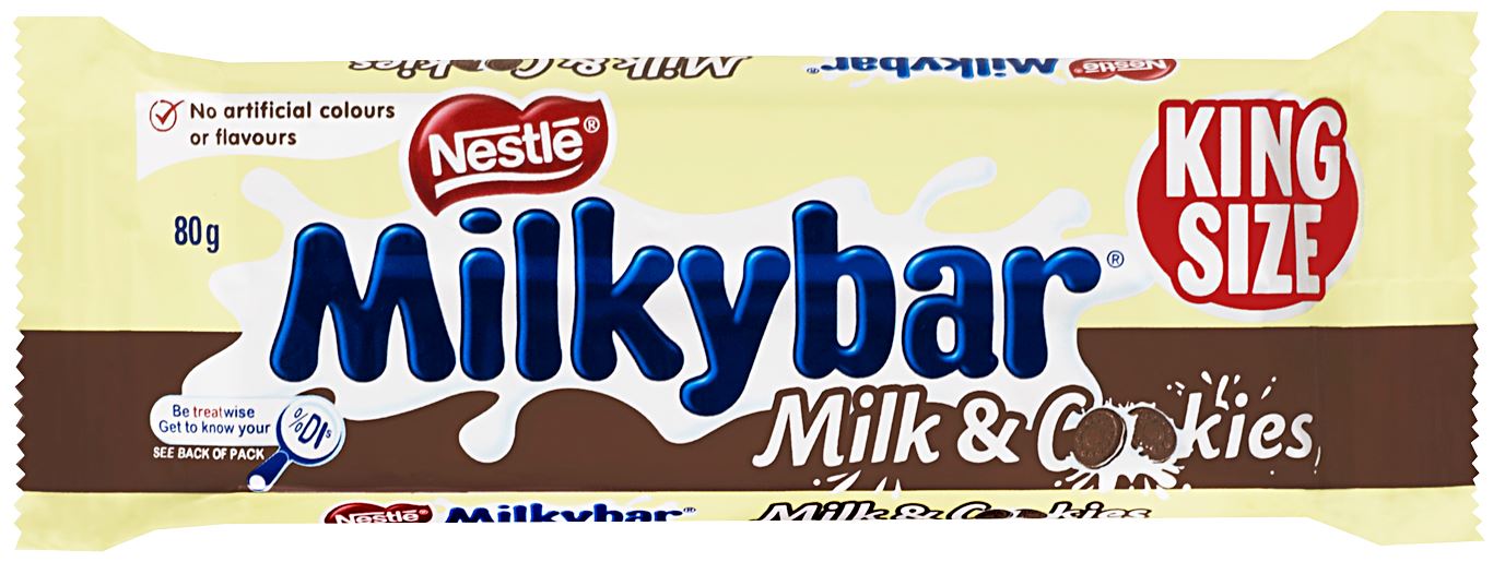 Nestle Milkybar Milk Cookies Kingsize 80g x 24ct