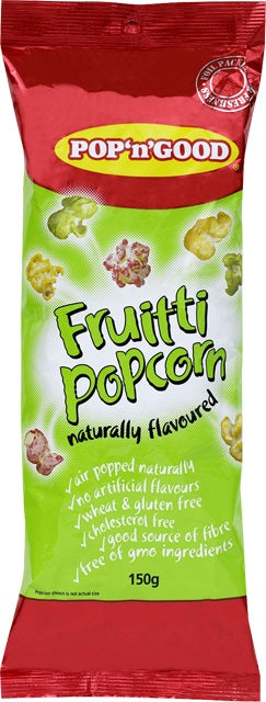 Pop N Good Fruiti Popcorn 150g x 16ct