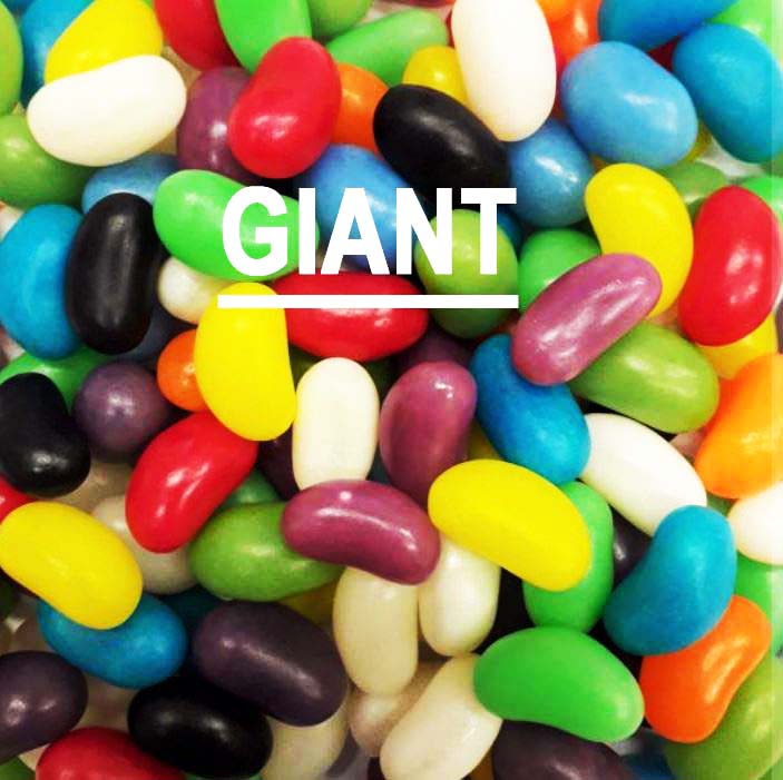 Rainbow 1Kg Giant Jelly Beans x 230ct