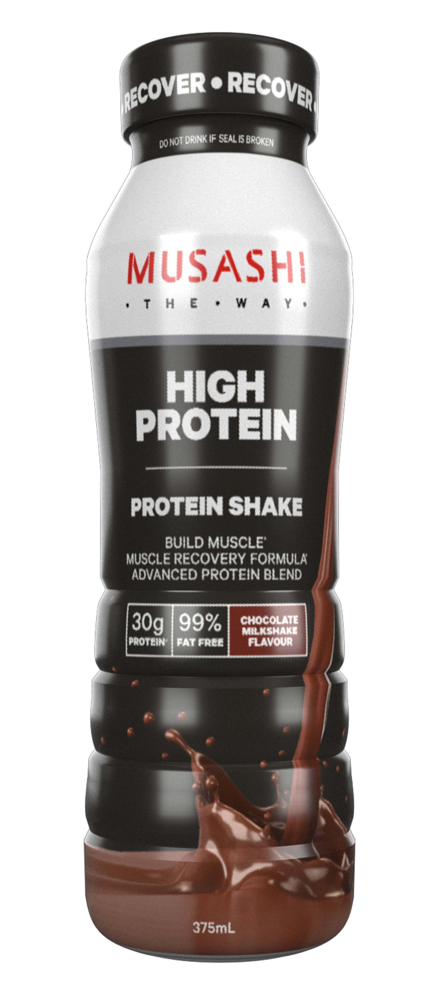 Musashi Protein Shake 375ml - Chocolate x 6ct