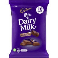 Cadbury Sharepack Dairy Milk - 14 bags per box - 12 bars per bag
