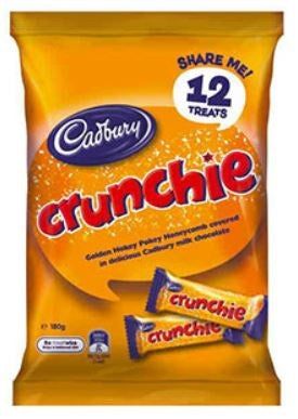 Cadbury Sharepack Crunchie - 10 bags per box - 12 bars per bag