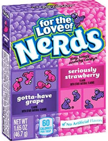 Wonka Nerds 46.7g Grape and Strawberry x 36ct