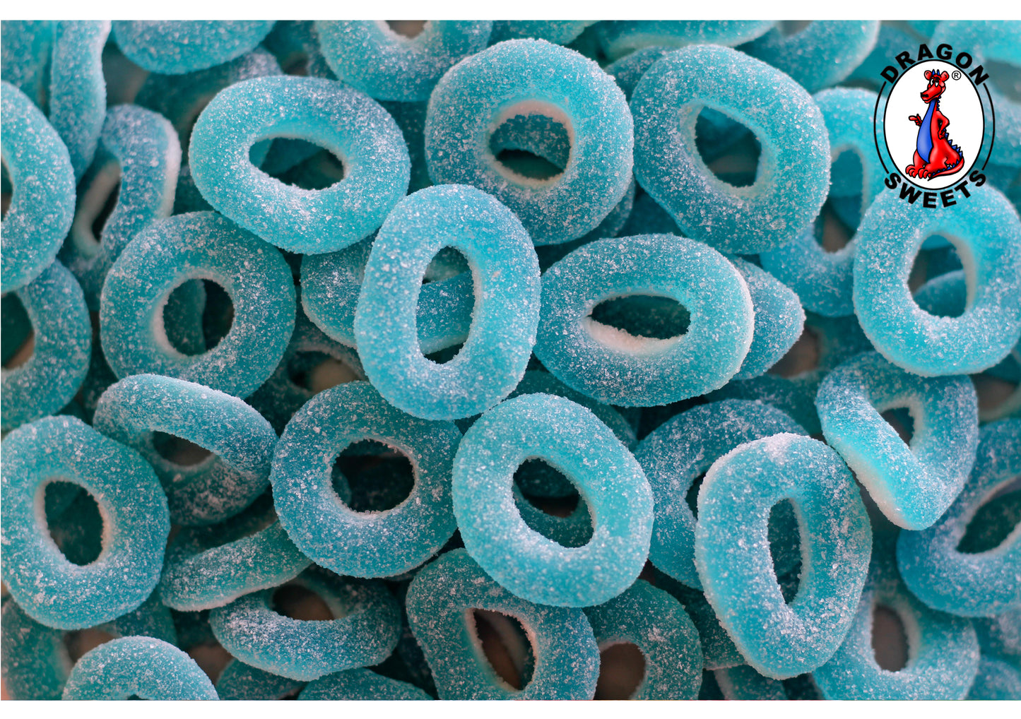 Dragon 2kg Sour Rings - Blueberry