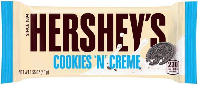 Hersheys Cookie Cream 40g x 24ct