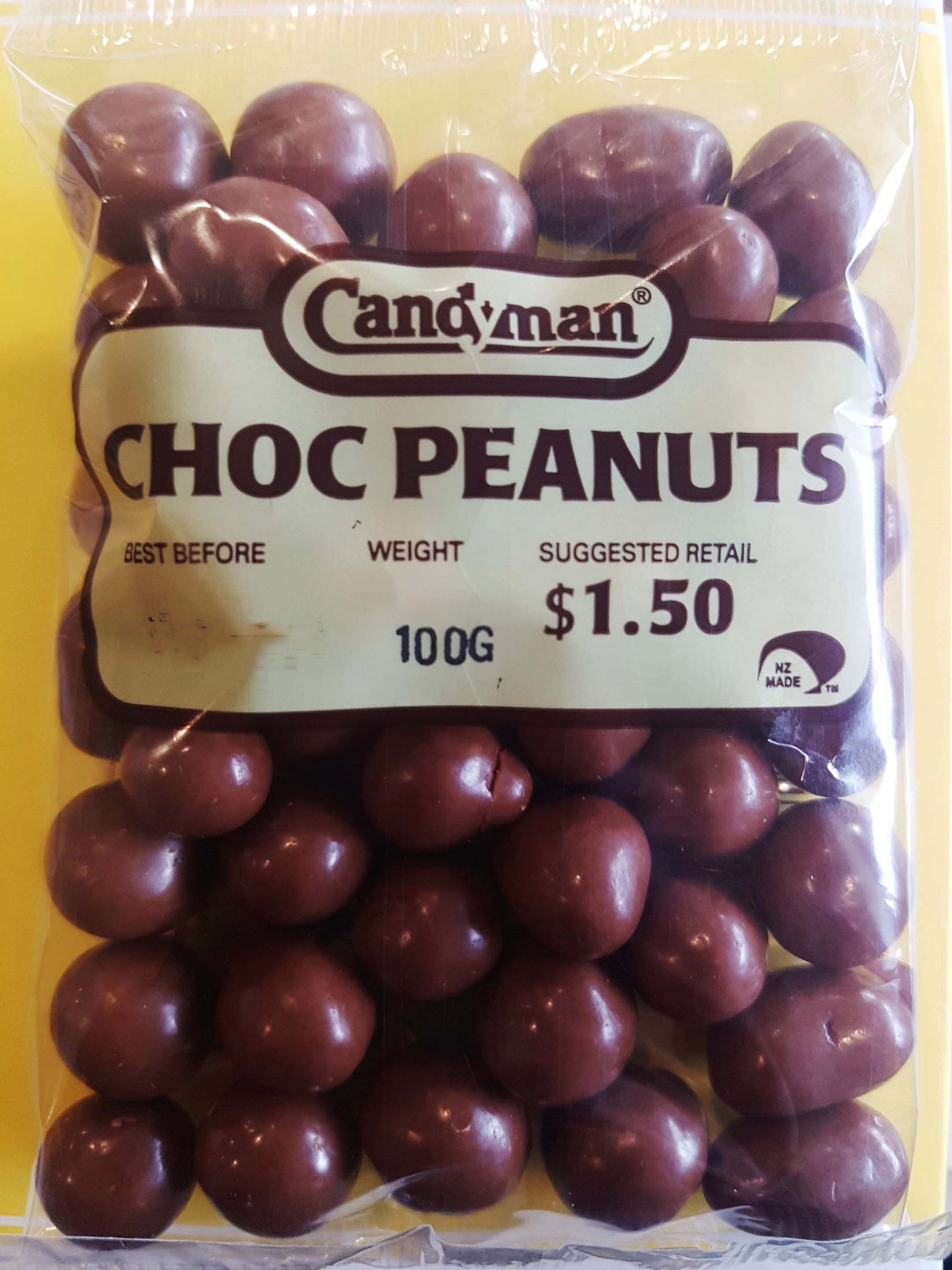 Candyman Choc Peanuts 100g x16ct